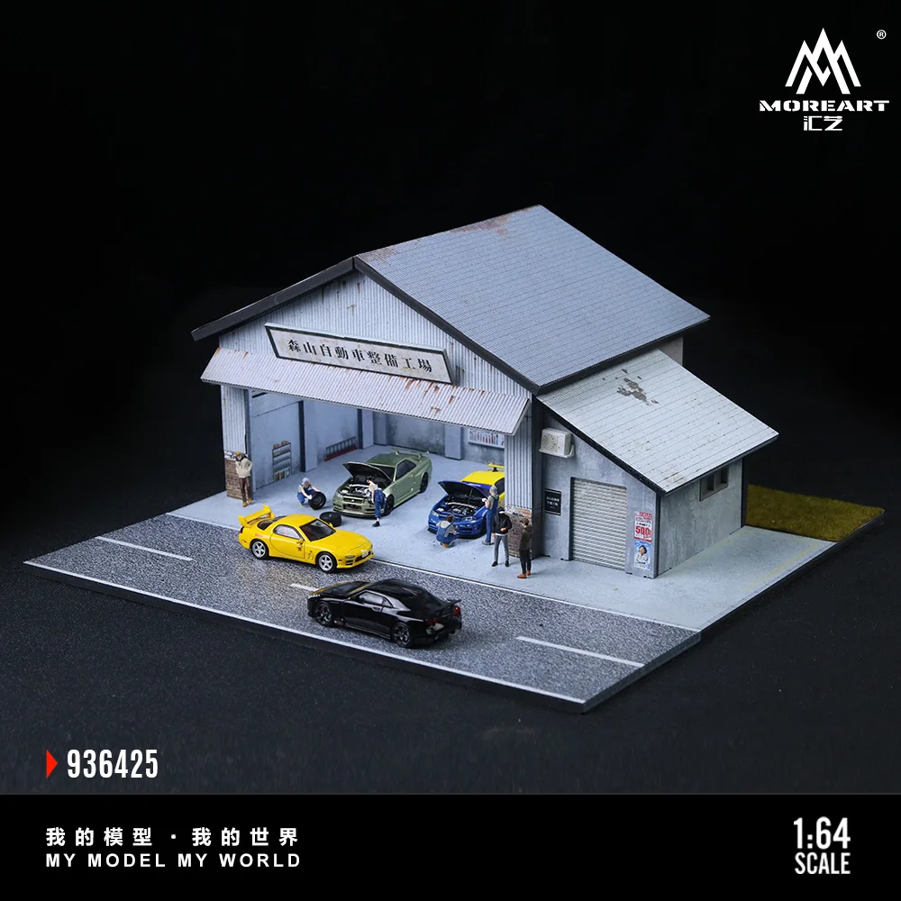 TimeMicro&MoreArt 1:64 Moriyama Motor Vehicle Assembly Display scene model