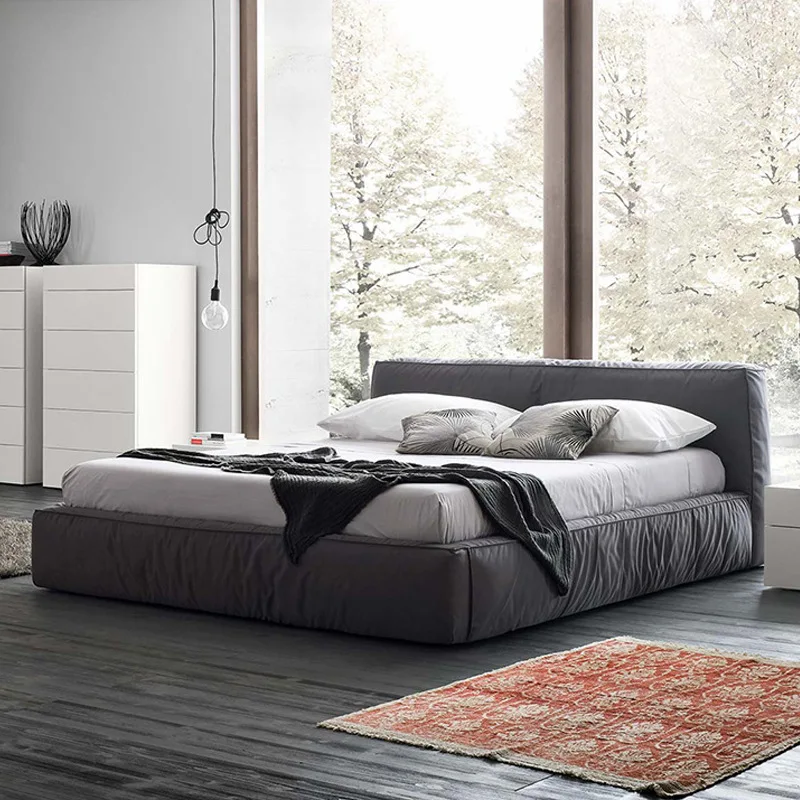 ml-North Europe Cloth Bed Can Be Disassembled and Washed air Storage Double Soft Bag Small Master Bedroom Technology Cloth Bed%