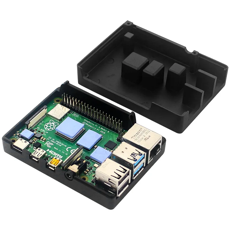 

Для Raspberry Pi 4B корпус из металлического алюминиевого сплава, охлаждающий защитный корпус с рассеиванием тепла