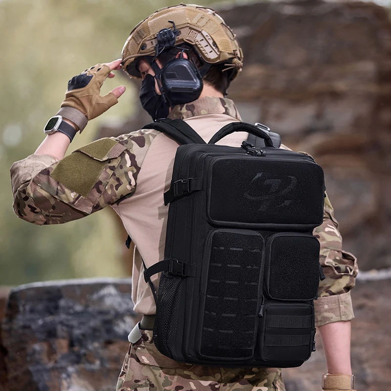 Outdoor Tactical Camping Climbing Backpack Travel Sports Rucksack Laser Molle Bag Hunting Tracking Trekking Double Shoulder Bag