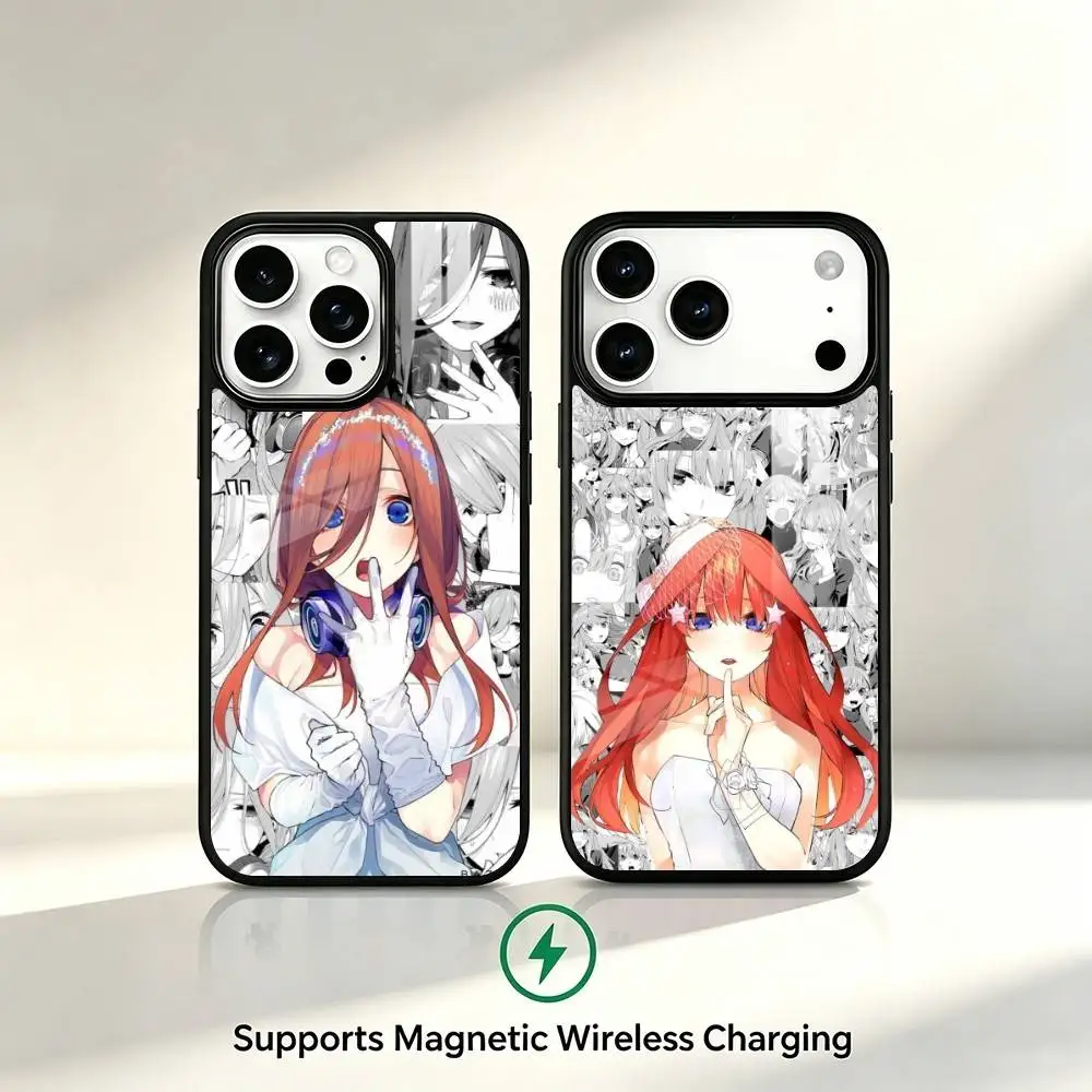The Quintessential Quintuplets Phone Case For iPhone17,16,15,14,13,12,11 Plus,Pro Supports Magnetic Wireless Charging