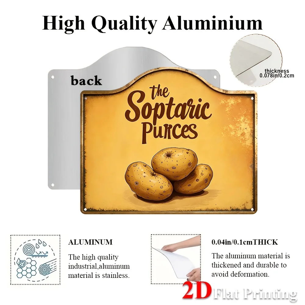 2D Flat, Signs Made Of Metal Sheet Featuring 
