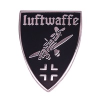 1pc German Air Force Pin Luftwaffe Airplane Brooch Cross Badge Deutschland Jewelry Patriotic Gift
