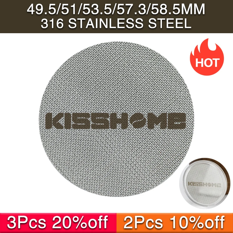 Espresso Puck Screen Filter Screen Mesh Plate Portafilter Reusable Coffee Making For Espresso Machine Accessories Barista Tools