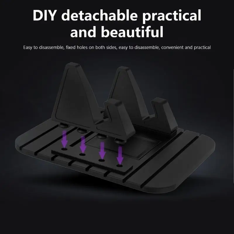 

652F Car Dashboard Silicone Stand Reusable Universal for Phone Tablet Car Phone Mount