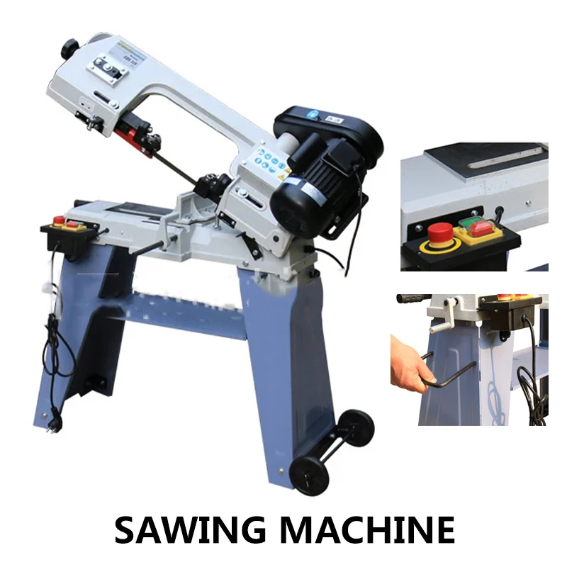 

Multi-Function Band Saw Sawing Machine 220V/750W Stainless Steel Cutting Tools Woodworking Metal Band Saw Machine