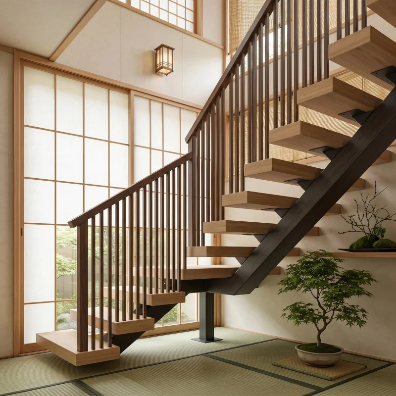 custom.European Standard CE Certified Stringer Staircase High End Developers
