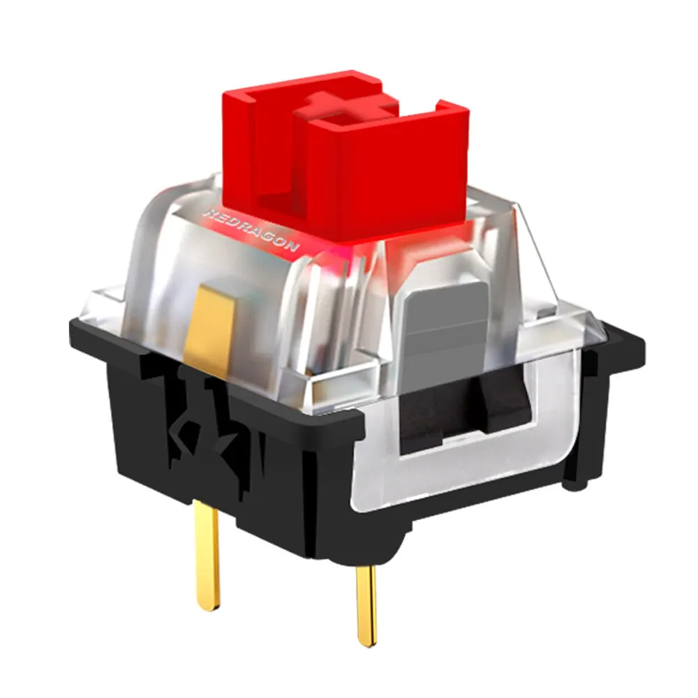 Redragon Smd Rgb Mx Switch 3pin Clicky Lineaire Tactiele Stille Rood Blauw Zwart Bruin Paars Switche Voor Achtergrondverlichting Mechanisch Toetsenbord