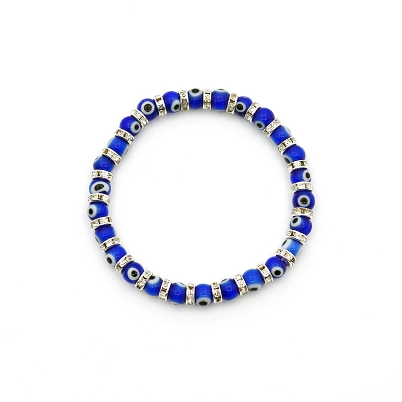 Turkish Glass Bead Good Luck for Protection for Evil Eye Stretch Bracelet for Wo Dropsale