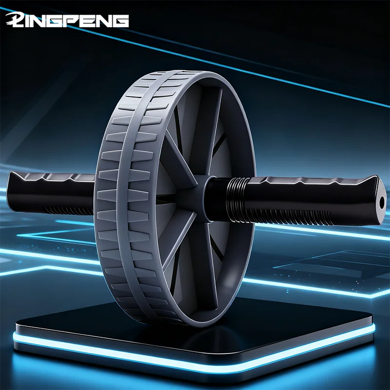 1 قطعة أسطوانة تجريب البطن المنزلية الصامتة ، عجلة تمارين البطن لتمرين بناء الجسم ، الخصر والبطن التخسيس