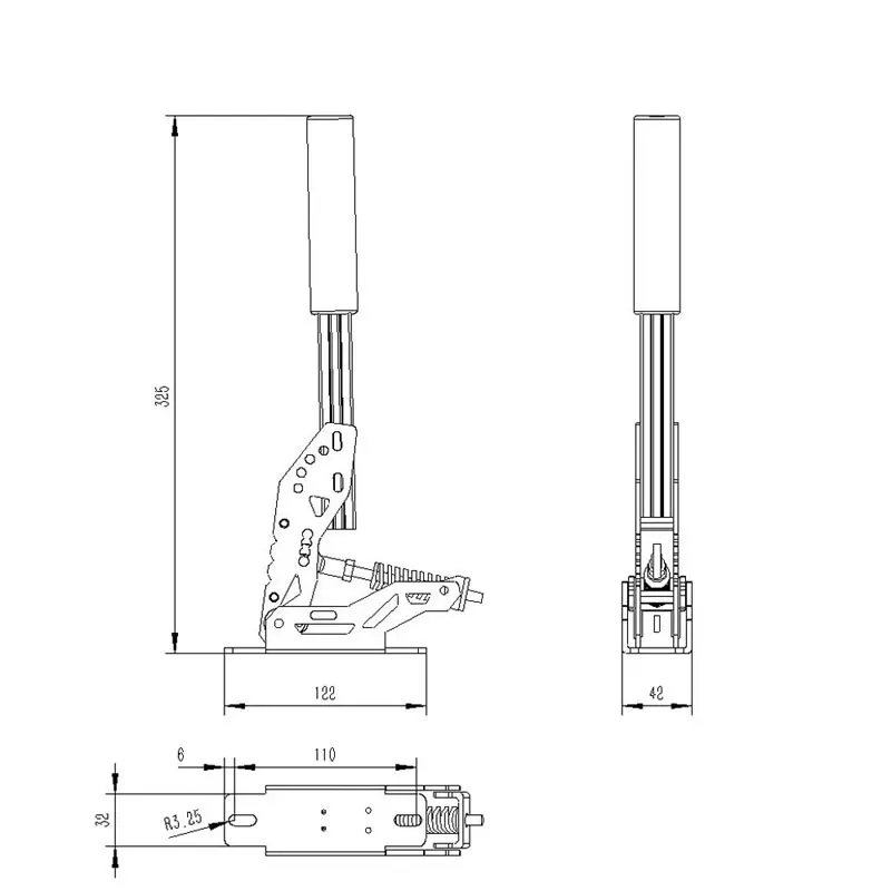 Pc Usb Linear Handbrake For Thrustmaster /Logitech /SIMAGIC /FANATEC /MOZA Racing Game Simracing Adapter Mod view 4