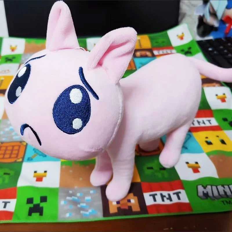 لعبة المحتاجة فتاة جرعة زائدة كانج آمي المطر تأثيري دمية Kawaii الوردي P القط أفخم محشوة الدمى حلية اكسسوارات الدعامة هدية