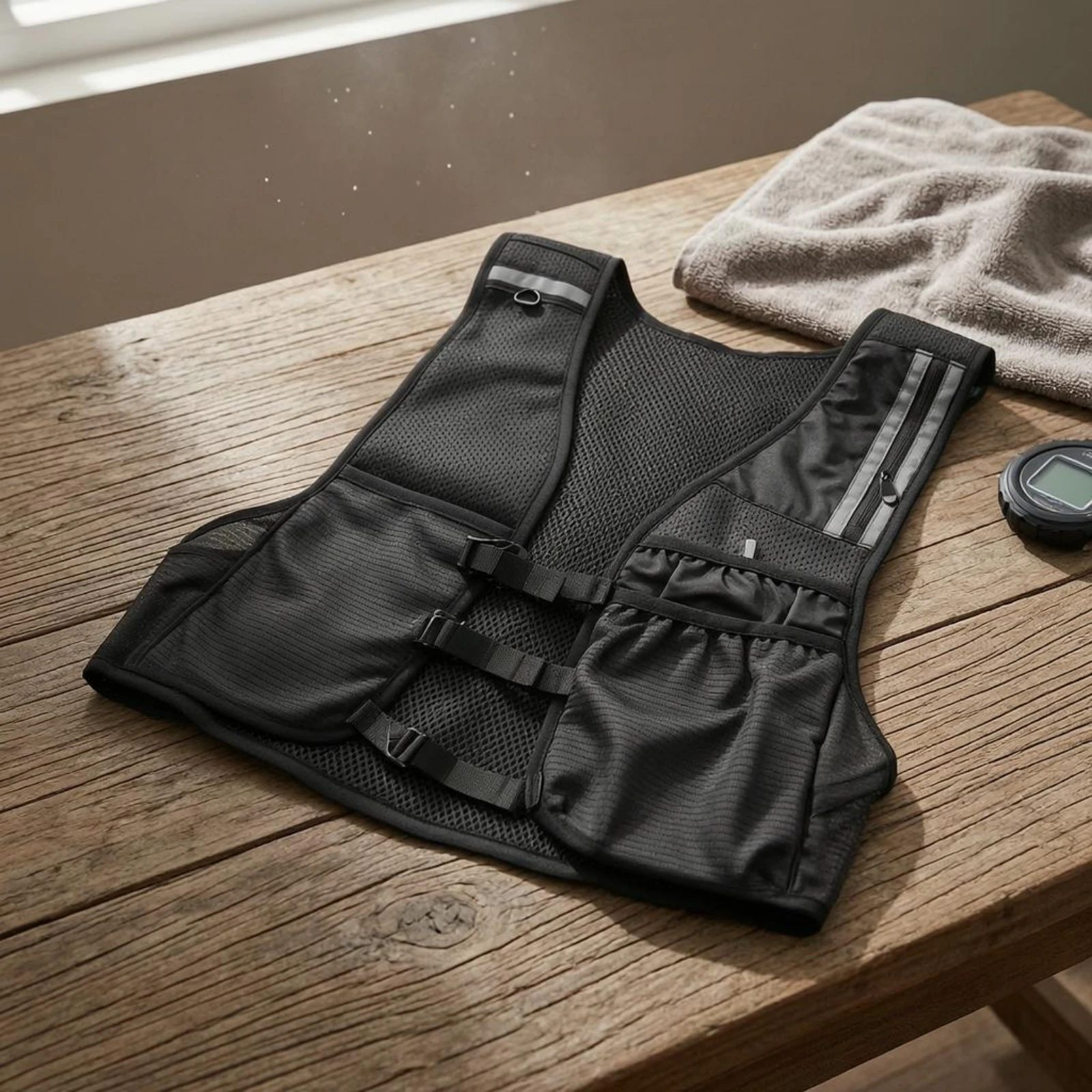 เสื้อกั๊กตาข่ายแบบไม่มีแขน กระ - Running Gear Satisfy บทวิจารณ์และราคา