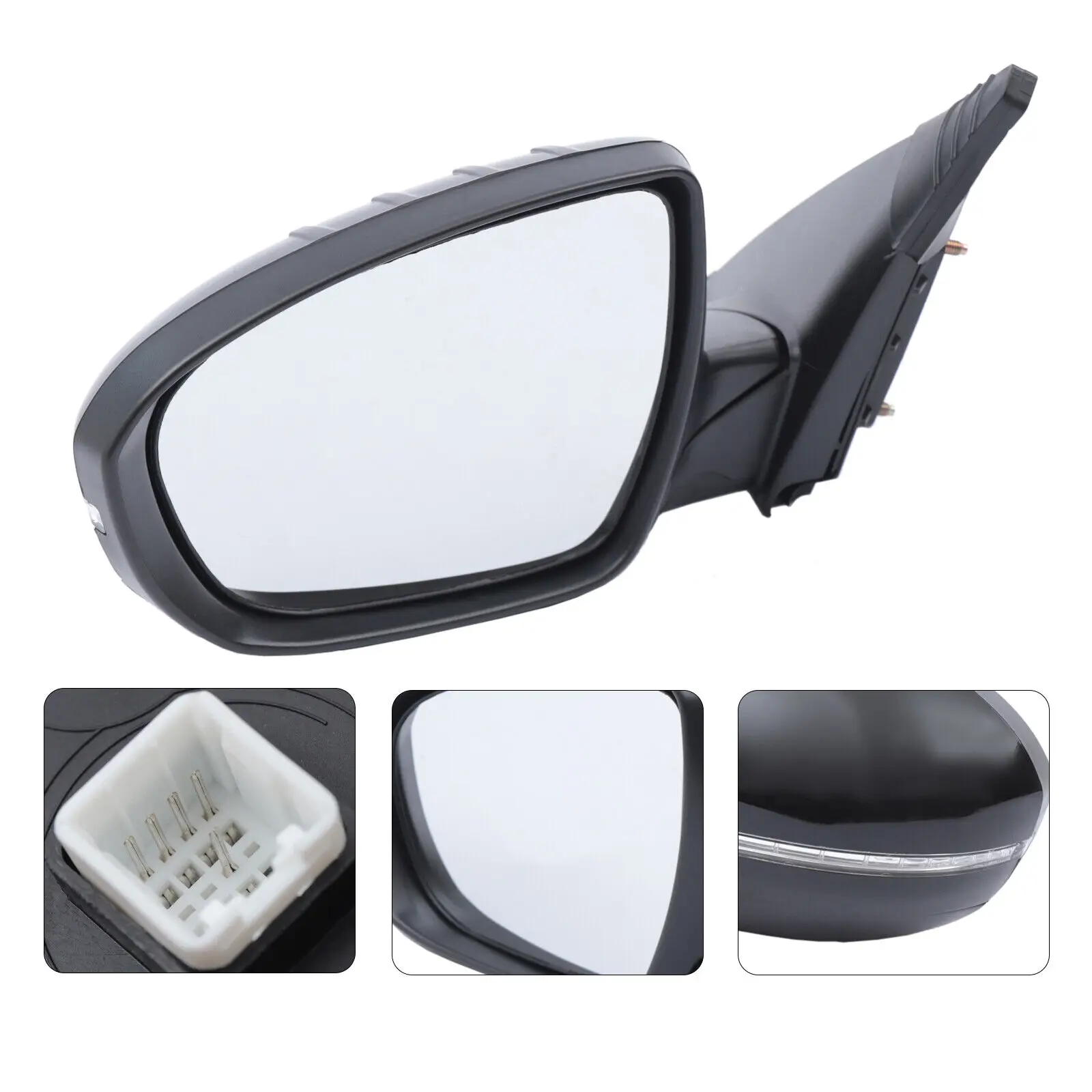 Rear View Mirror for 2011- 2013Kia Optima, Driver Side View Mirror Left Heatable Door Mirror with LED Signal Light KI1320152