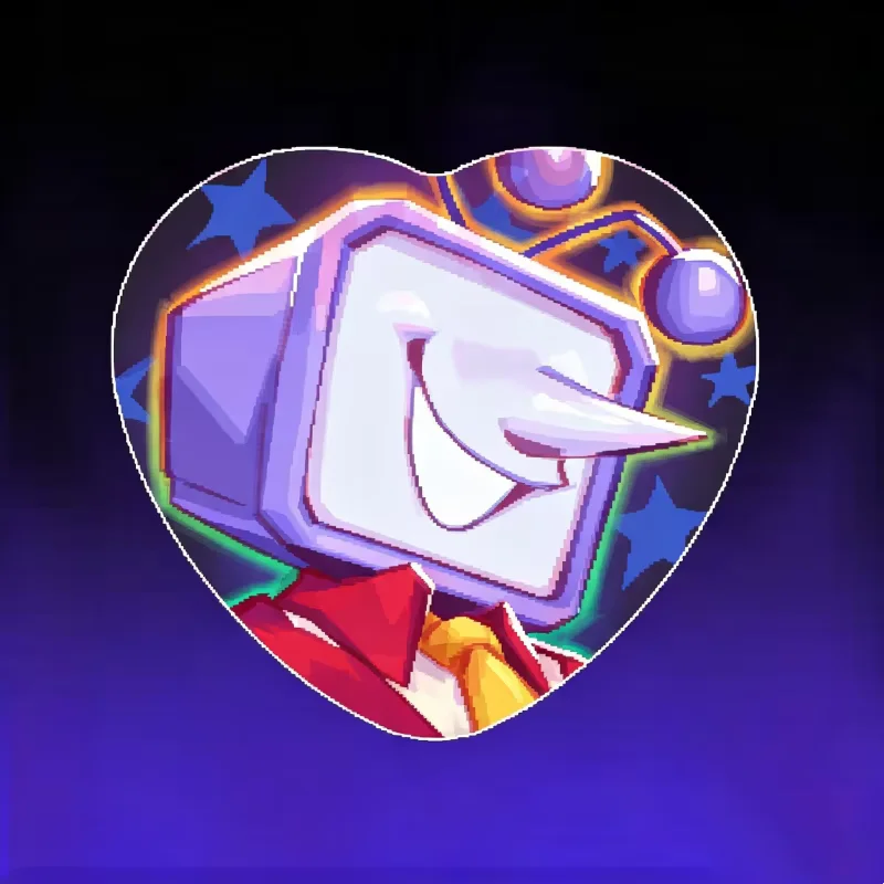 Deltarune Heart Buttons Set - Ralsei Kris Susie Spamton Jevil Noelle Anime Game Character Pin Badge Collection Gift for Fans