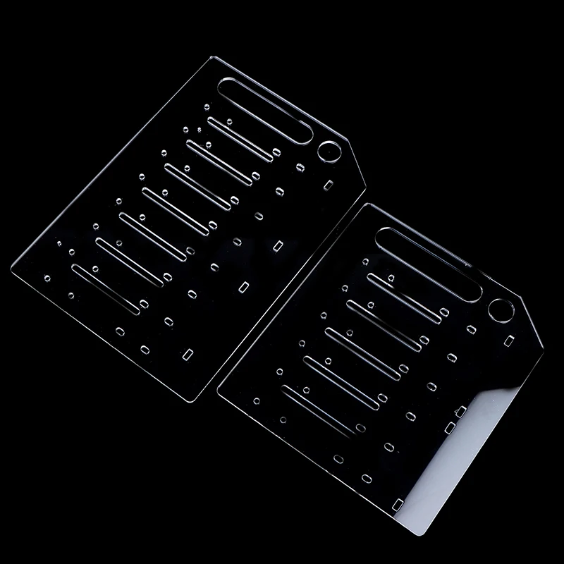 3/4/6/8Layer Hard Drive Cage Hard Drive Bracket For 3.5in HDD SSD DIY Storage Acrylic Rack Shelf With Cooling Fan Space