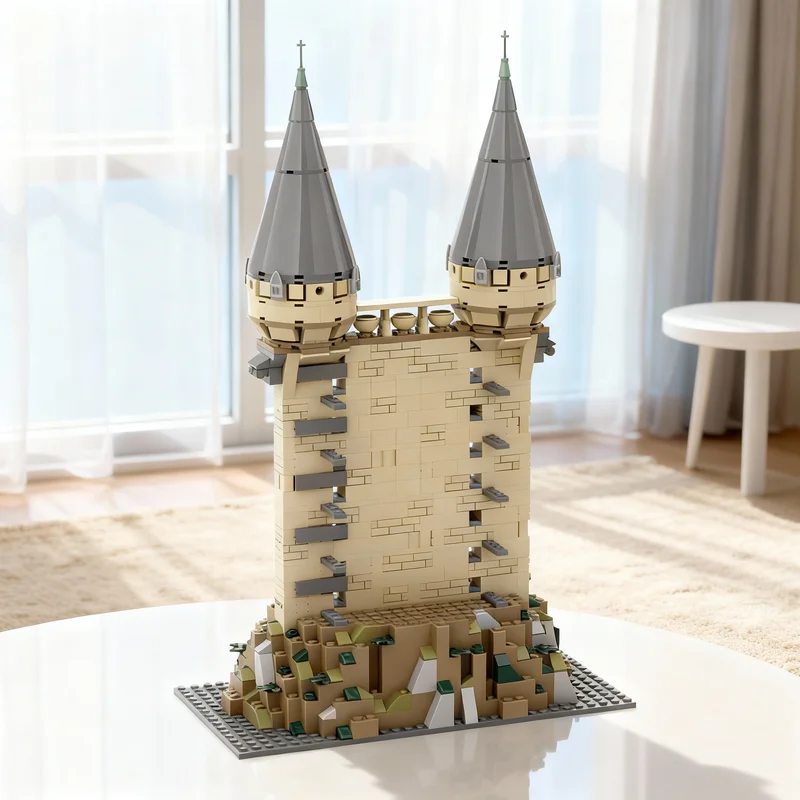 

703pcs MOC Magic Wand Stand Harry Model Building Blocks Construction Christmas Gifts Toys DIY Creative Education Assemble Idea