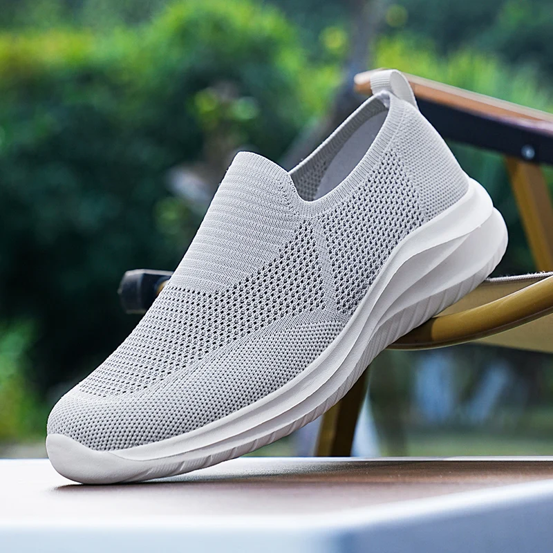 Fashion Men Mesh Breathable Casual Shoes Mens Sneakers Walking Running Shoes Comfort Outdoor Lightweight Sports Shoes for Tenis