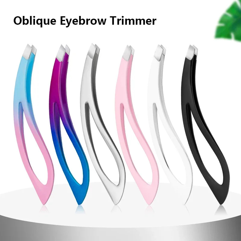 쉬운 새로운 자란 머리 핀셋을 위한 손질 잎 모양 눈썹 및 속눈썹 그립 및 부드러운 메이크업 도구를 위한 정밀 세트