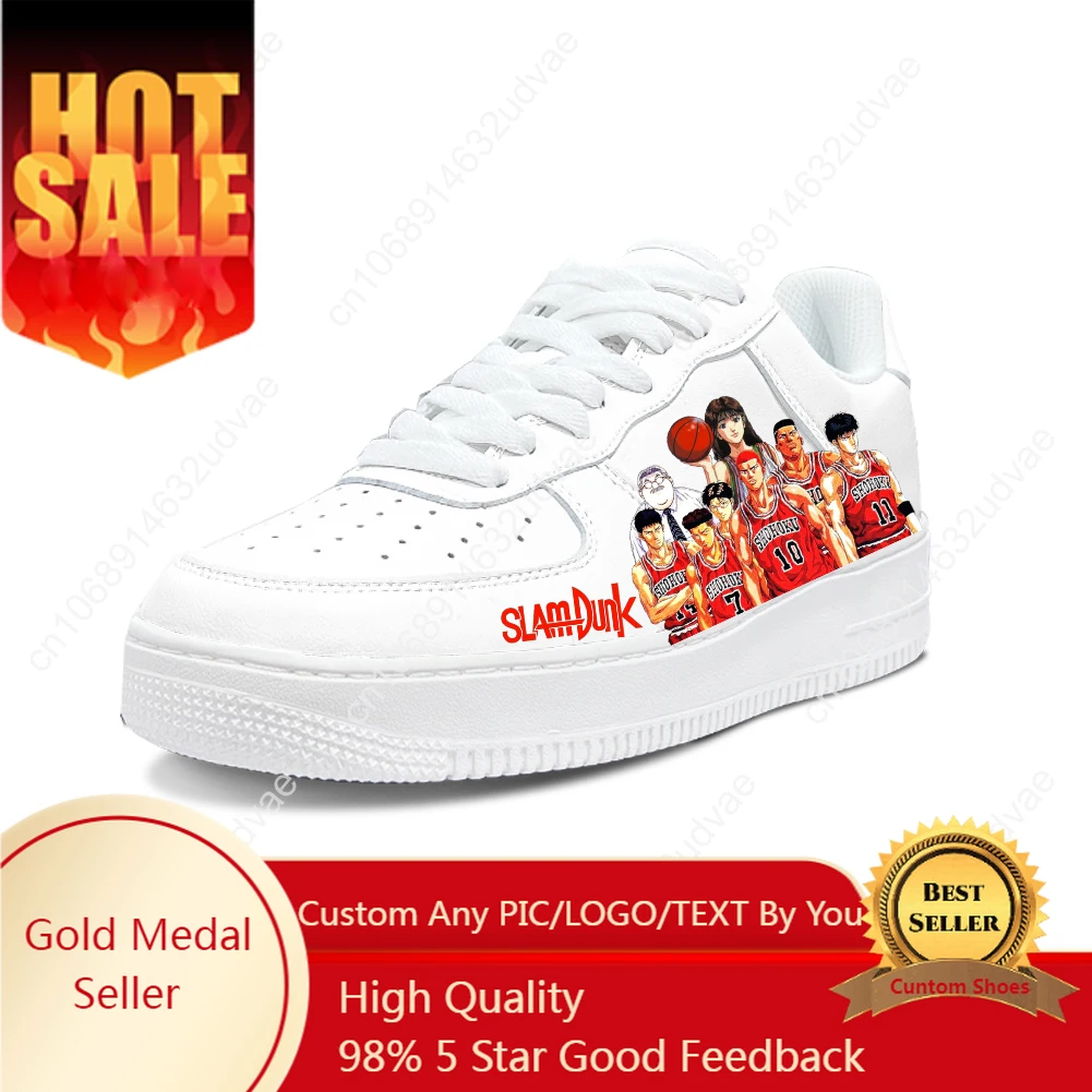 

Slam Dunk Sakuragi Hanamichi Casual Shoes Platform Shoe Sneakers Mens Womens Teenager Flats Custom Made Sneaker 3D Footwear