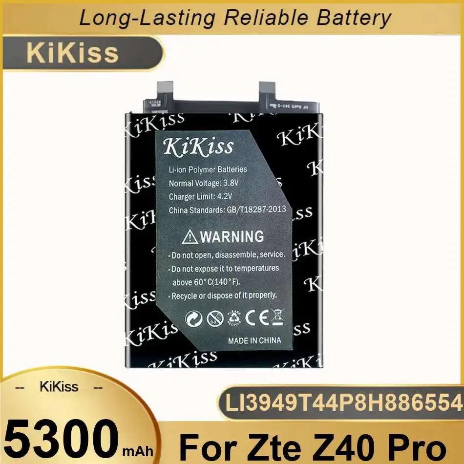 

Надежный источник питания для Zte Z40 Pro NX701J Z40S NX702J LI3949T44P8H886554 5300 мАч аккумулятор мобильного телефона
