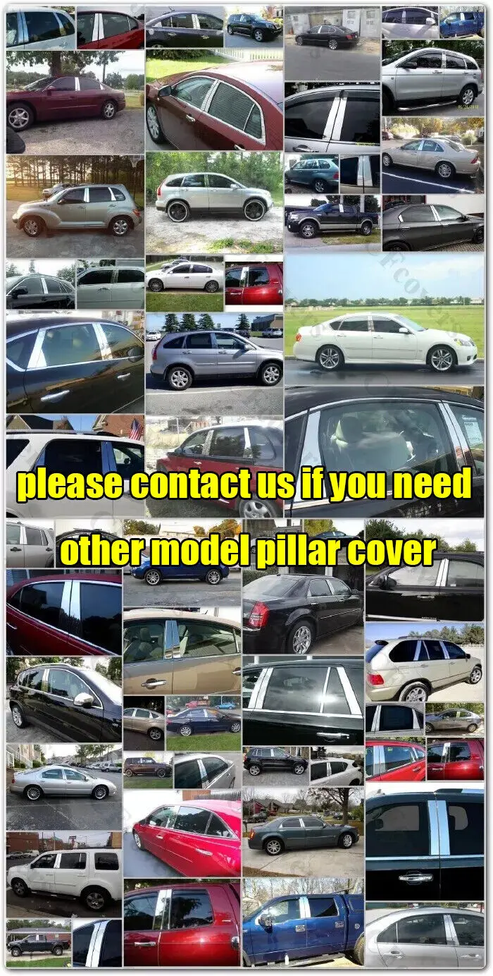 6 قطعة مجموعة كروم عمود غطاء الباب معكوسة آخر لبنز S-Class W223 21-22