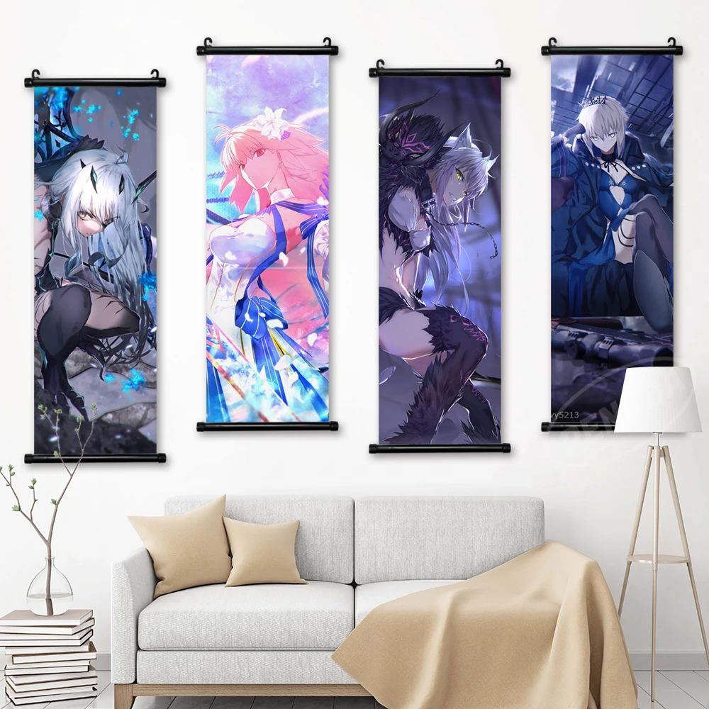 

HD Poster Canvas Fate Grand Order Print Painting Jeanne Darc Wall Art Anime Picture Home Decor Okita Souji Mural Hanging Scrolls