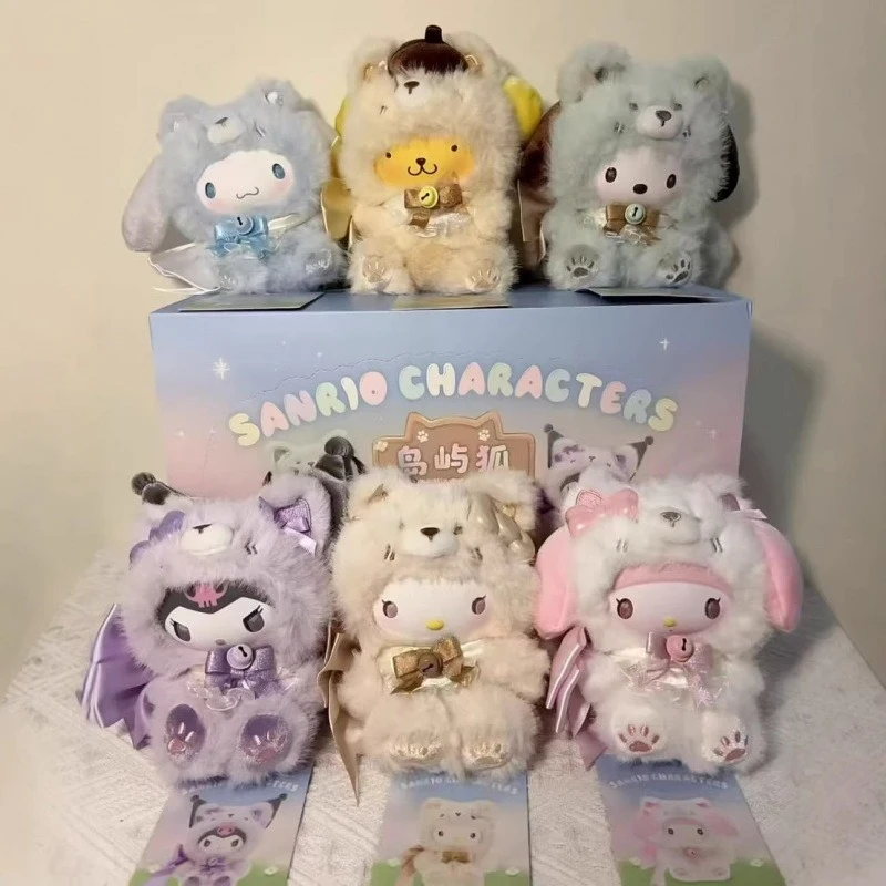 New Original Island Fox Plush Vinyl Series Blind Box Hello Kitty Trendy Play Pendant Girls Pendant Mystery Box Birthday Xmas Gif view 4