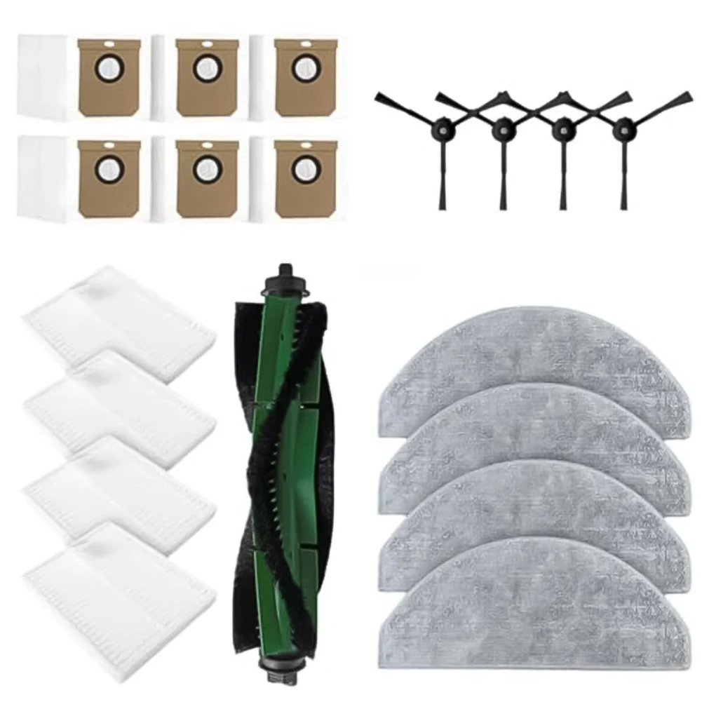 Kit de nettoyage domestique avec sacs à poussière, kit de pièces de rechange, élimination des taches tenaces, nettoyage des bords et des coins