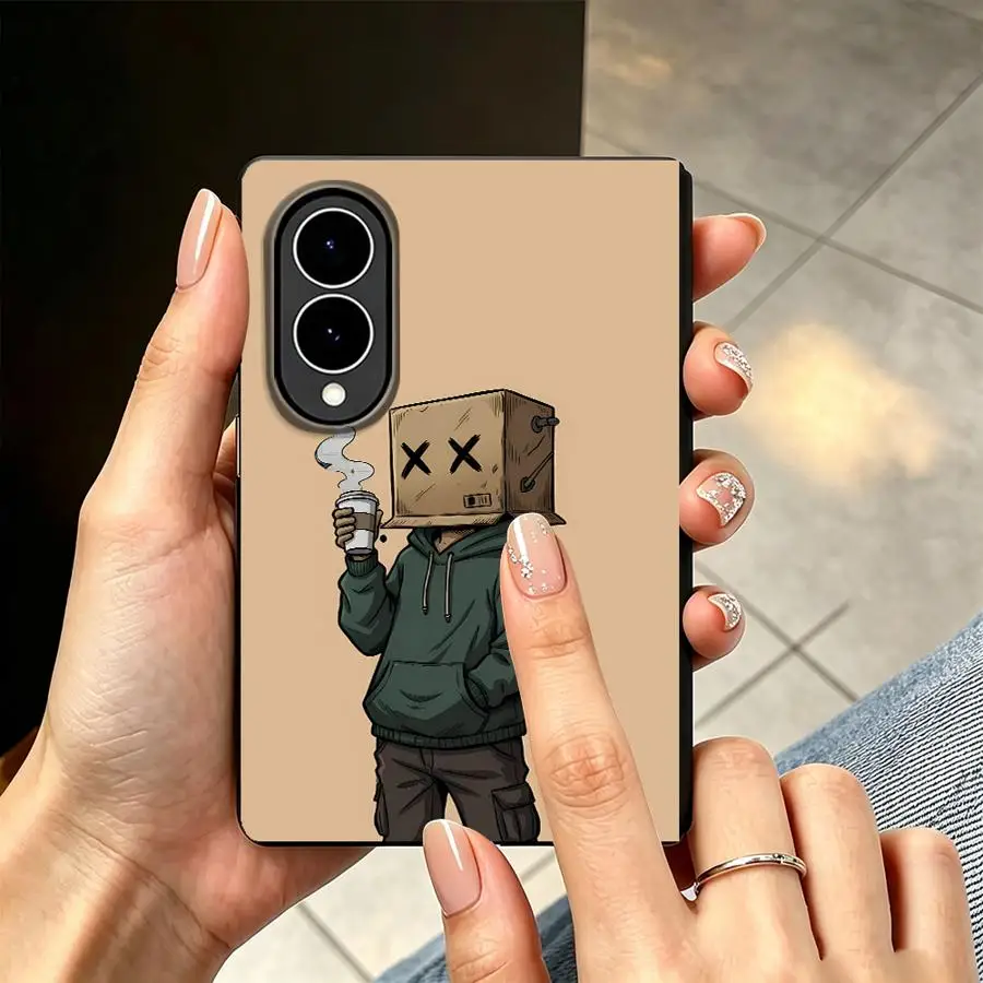 Green Coat Smoking Box Man Case for Samsung Galaxy ZFold8 ZFold Wide Z Fold 8 Z Fold8 Wide Luxury Phone Cover
