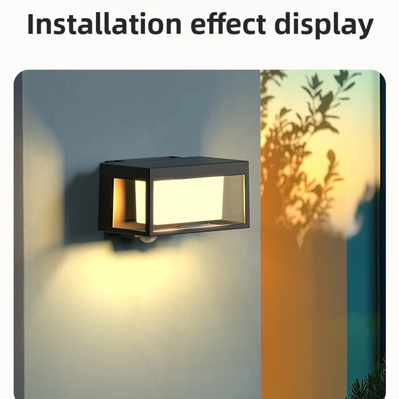 في الهواء الطلق عمود ضوء الشمس مصباح حديقة الأوروبي الشمسية سياج الجدار ضوء مقاوم للماء أضواء الشرفة شرفة باب المرآب