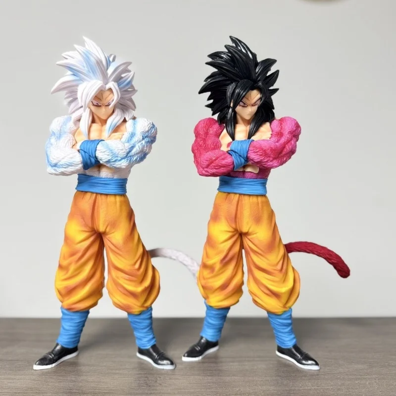 

Anime Dragon Ball White God Son Goku Figurine Super Saiyan Standing Goku Action Figures Pvc Ornament Model Toy Birthday Gifts