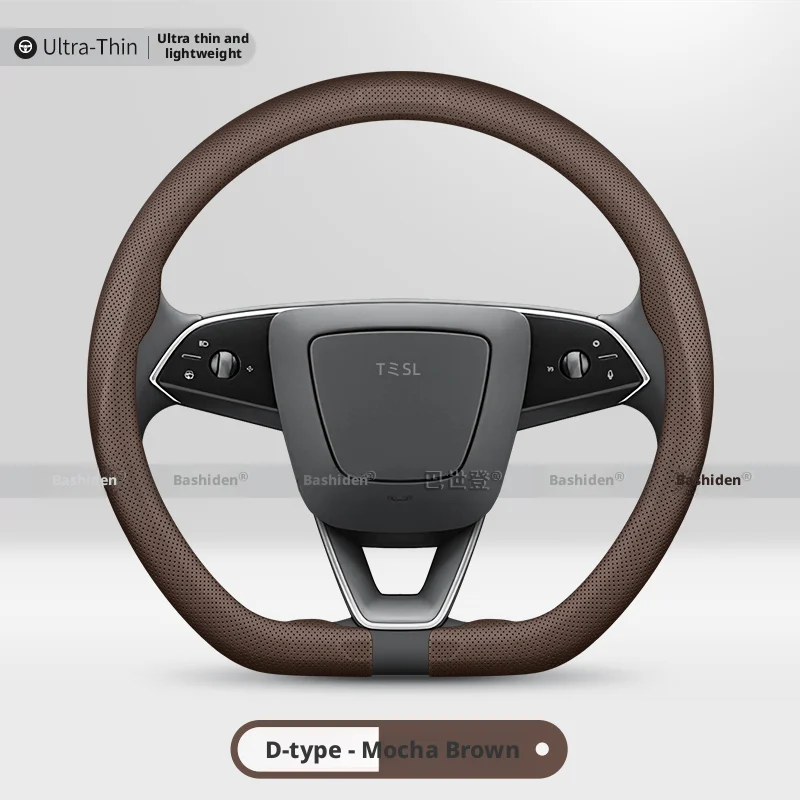 Lenkradbezug Rutschfest Atmungsaktiv Lenkrad-Zubehör für Tesla Model 3, Model X, Model S und Model Y (2019-2026)