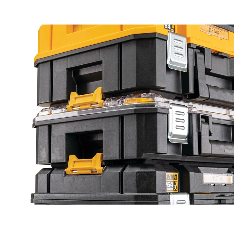 DEWALT DWST83346-1 TSTAK 2.0 Large Box IP54 30kg Load Capacity Heavy Duty Portable Deep Storage Case