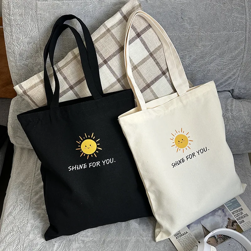 

Canvas bag women's new shoulder Korean version versatile Japanese large-capacity tote bag