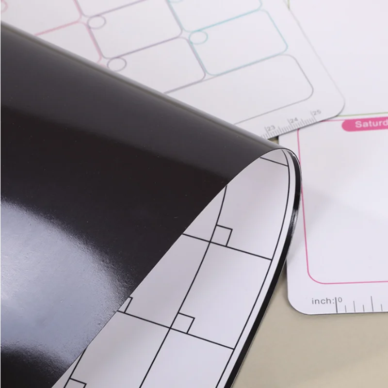 Repeatedly erasable monthly schedule without leaving a trace, exercise and fitness check-in note board, household refrigerator s