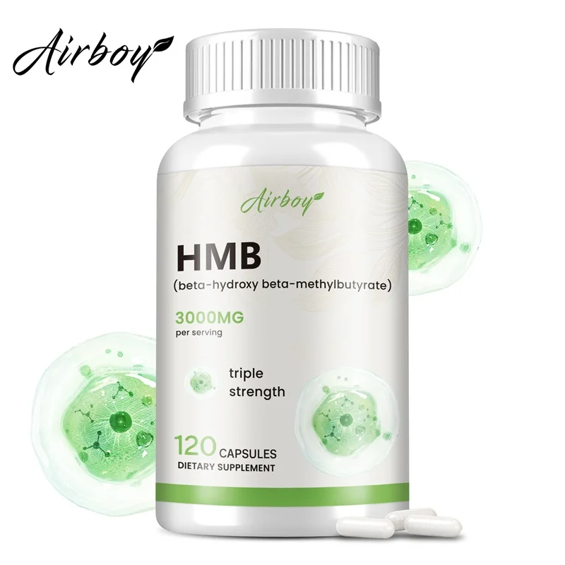 HMB Supplement - Increase Lean Muscle, Promote Muscle Growth, Reduce Fatigue, Improve Energy, Immunity, Non-GMO, Gluten-free