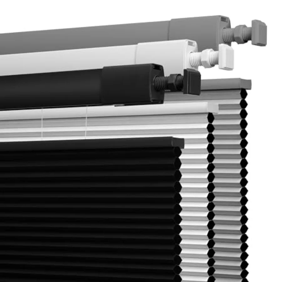 

Жалюзи Boolegon без сверления и инструментов, сотовые шторы с управлением сверху вниз и снизу вверх, затемняющие, беспроводные, легко устанавливаются