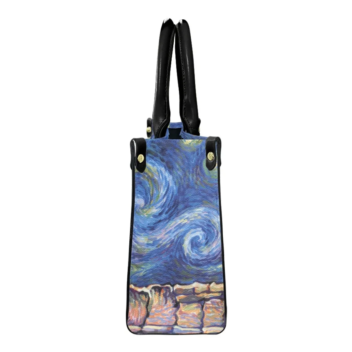 Van Gogh Starry Night Design Bolsa mensageiro para mulheres, bolsa de ombro, alça superior, couro, casual, vintage, presente do dia das mães, moda, 2023