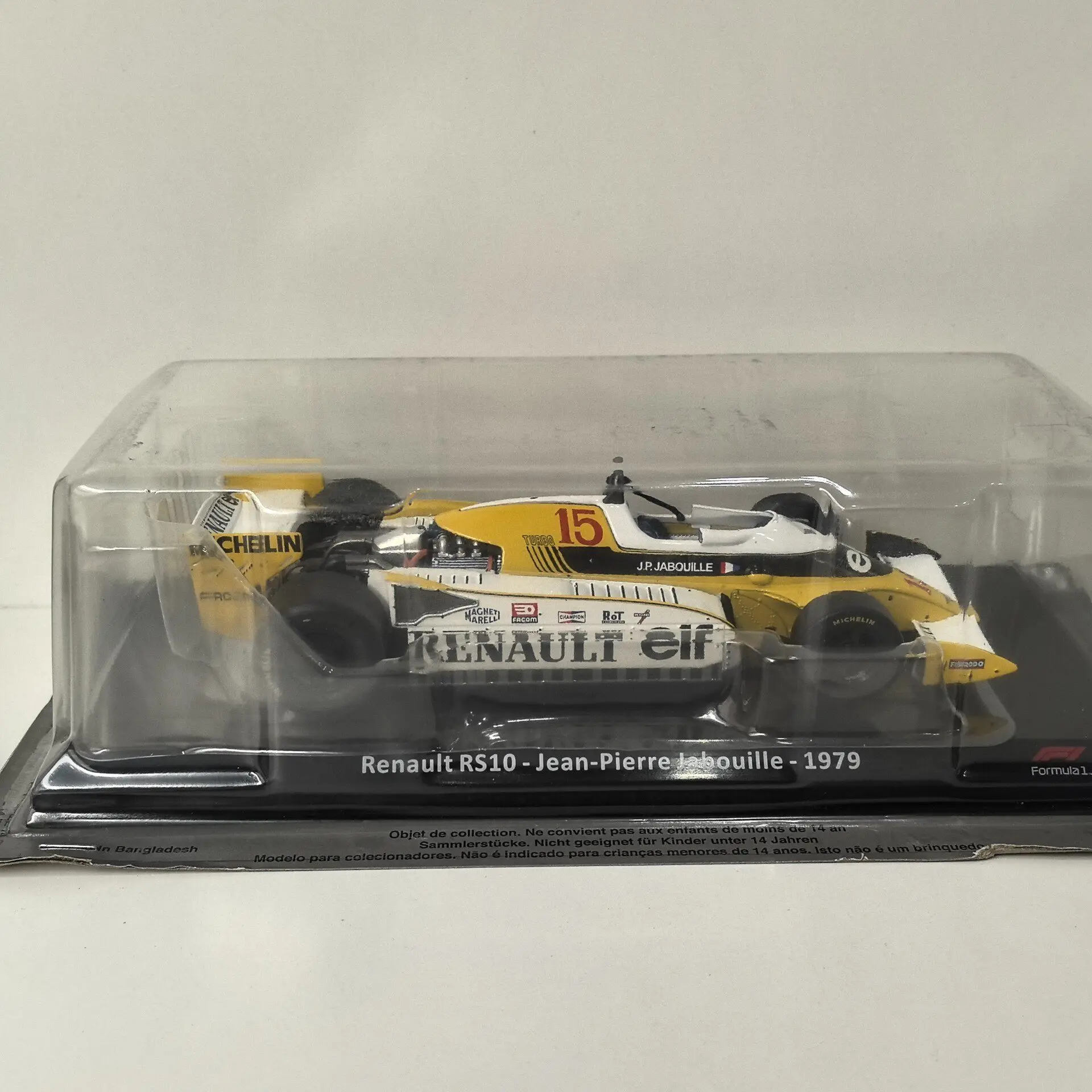

Box Cracking Diecast IXO 1/24 Scale RENAULT RS10 1979 F1 # 15 Formula 42 Alloy Car Model