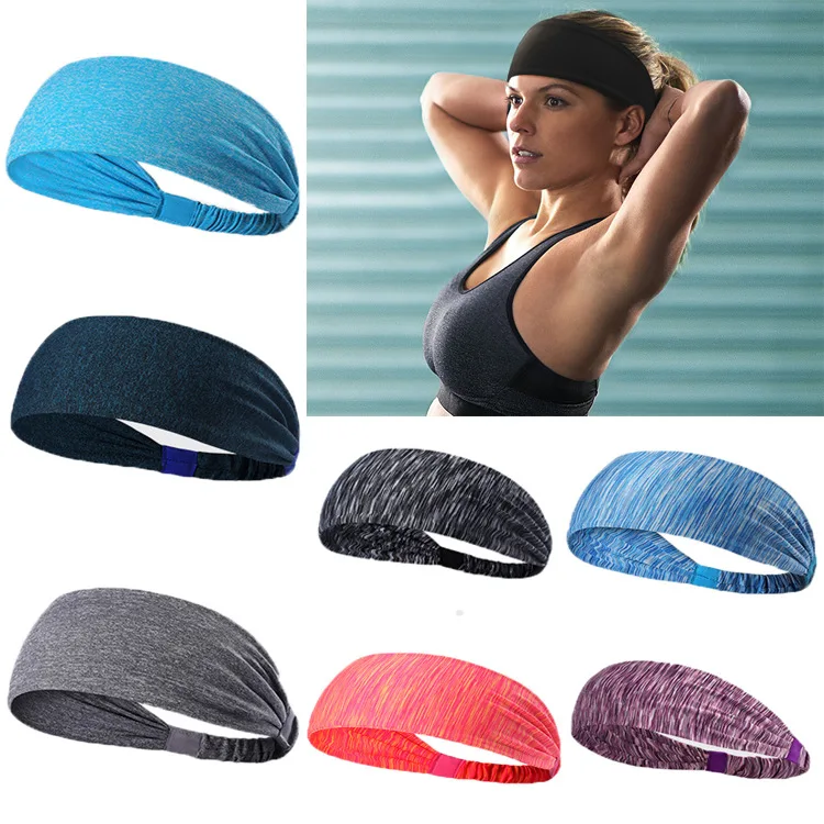 Quick Dry Athletic Sweat Absorbing Headscarf Stretchy Yoga Headband Non Slip Hairband Men Women Gym Jogging Sport Headwear