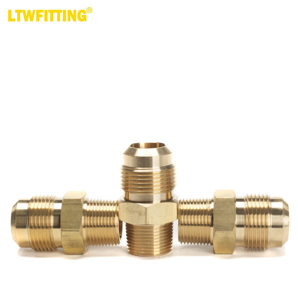 

LTWFITTING Brass Flare7/8" OD x 3/4" Male NPT Connector Tube Fitting(pack of 3)