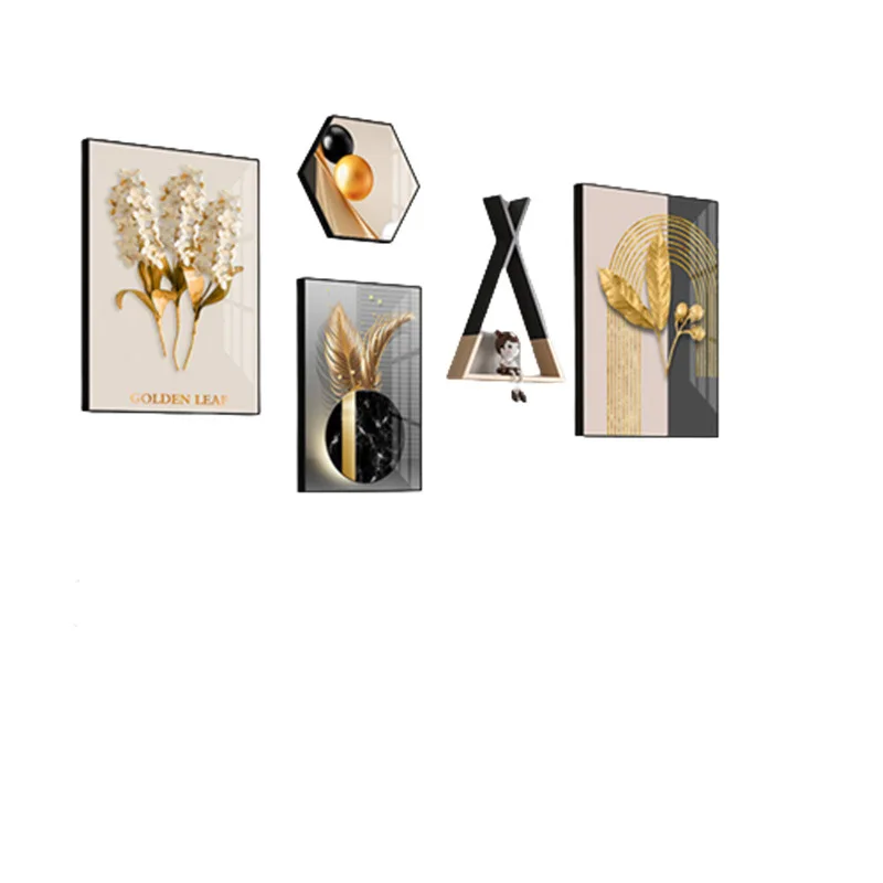 ضوء فاخر الراقية غرفة المعيشة اللوحة الزخرفية الإبداعية مزيج أريكة حائط الخلفية جدارية الحديثة الشمال مجردة