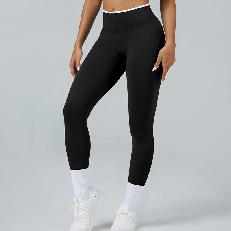 

Epligg Impact Women Leggings Running Pants Sport Seamless Leggings High Waist Push Up Sport Women Ribbed Fitness Yoga Pants