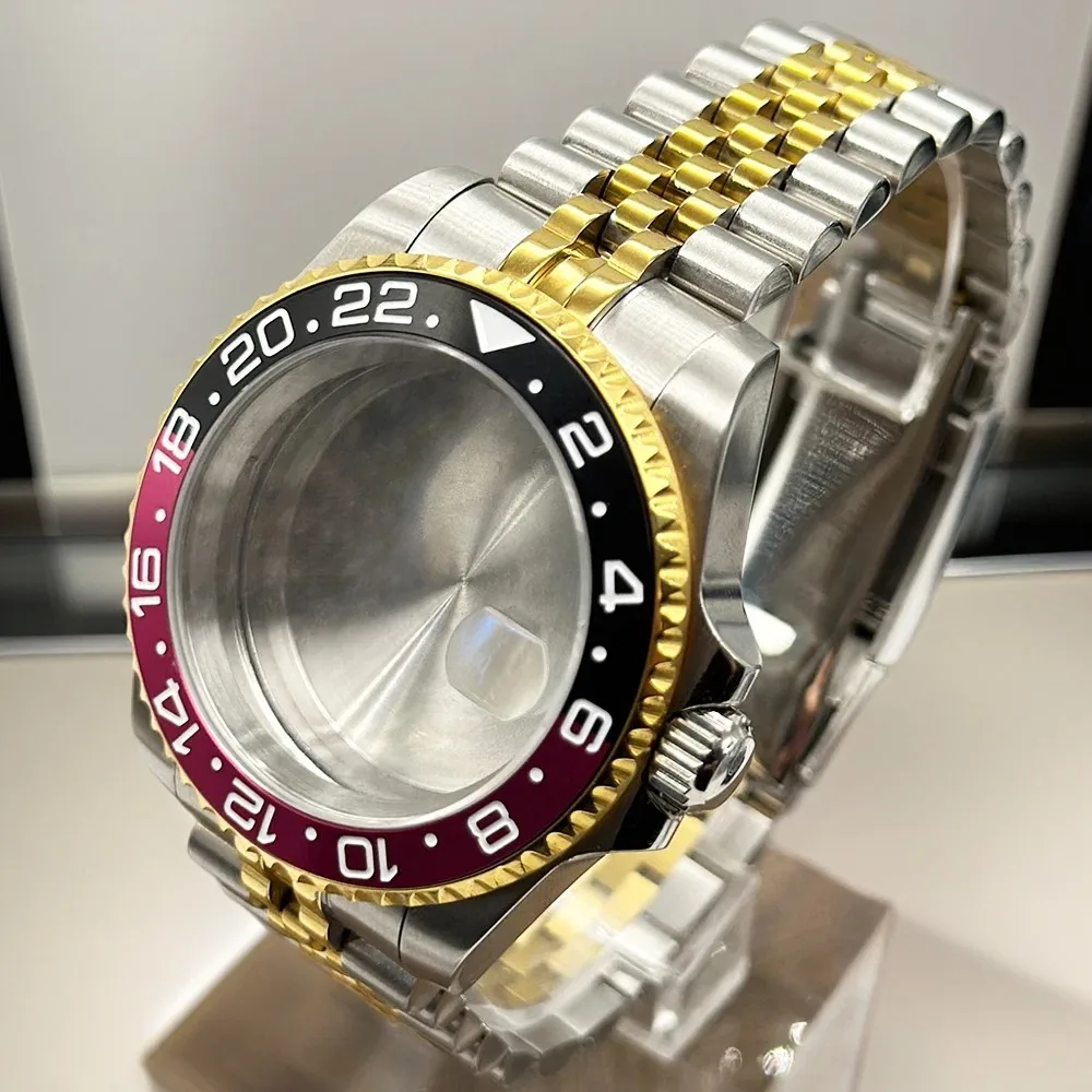 NH34 NH35 NH36 NH38 NH39 NH70 ムーブメント 40mm ケース 28.5mm ダイヤル シルバー オールド ウォッチ GMT サブボックス セラミック ベゼル アルミニウム サファイア