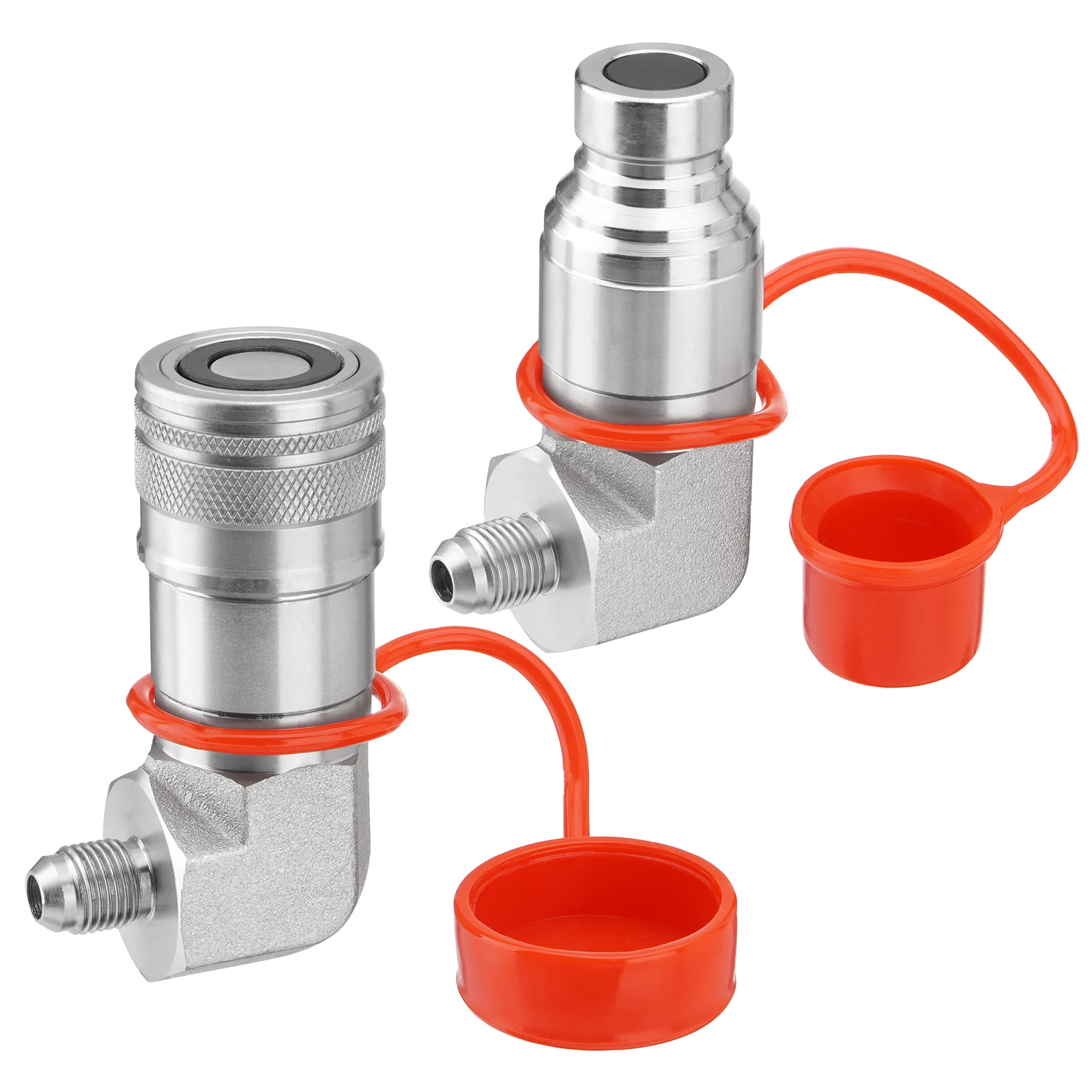 

Угловой фитинг 90 градусов 1/2 дюйма с плоским торцом для гидравлических быстроразъемных соединений мини-погрузчиков, размер корпуса 1/2 дюйма x наружная резьба JIC 3/8 дюйма