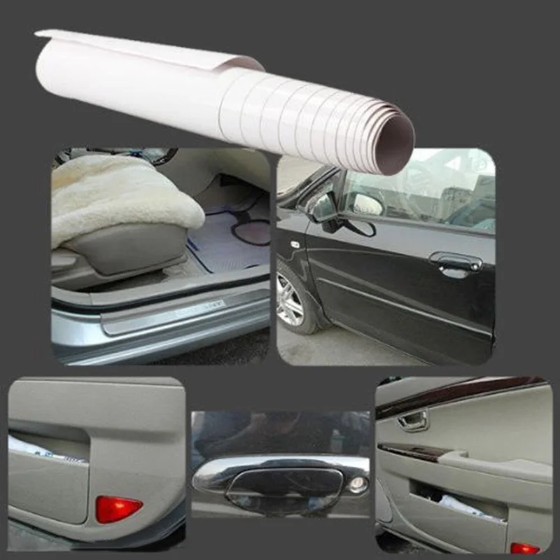 Cars Protector Scratch Film Protection Anti-Scratch 10*200cm Clear Door Sill/Edge Paint long lasting Mouldings