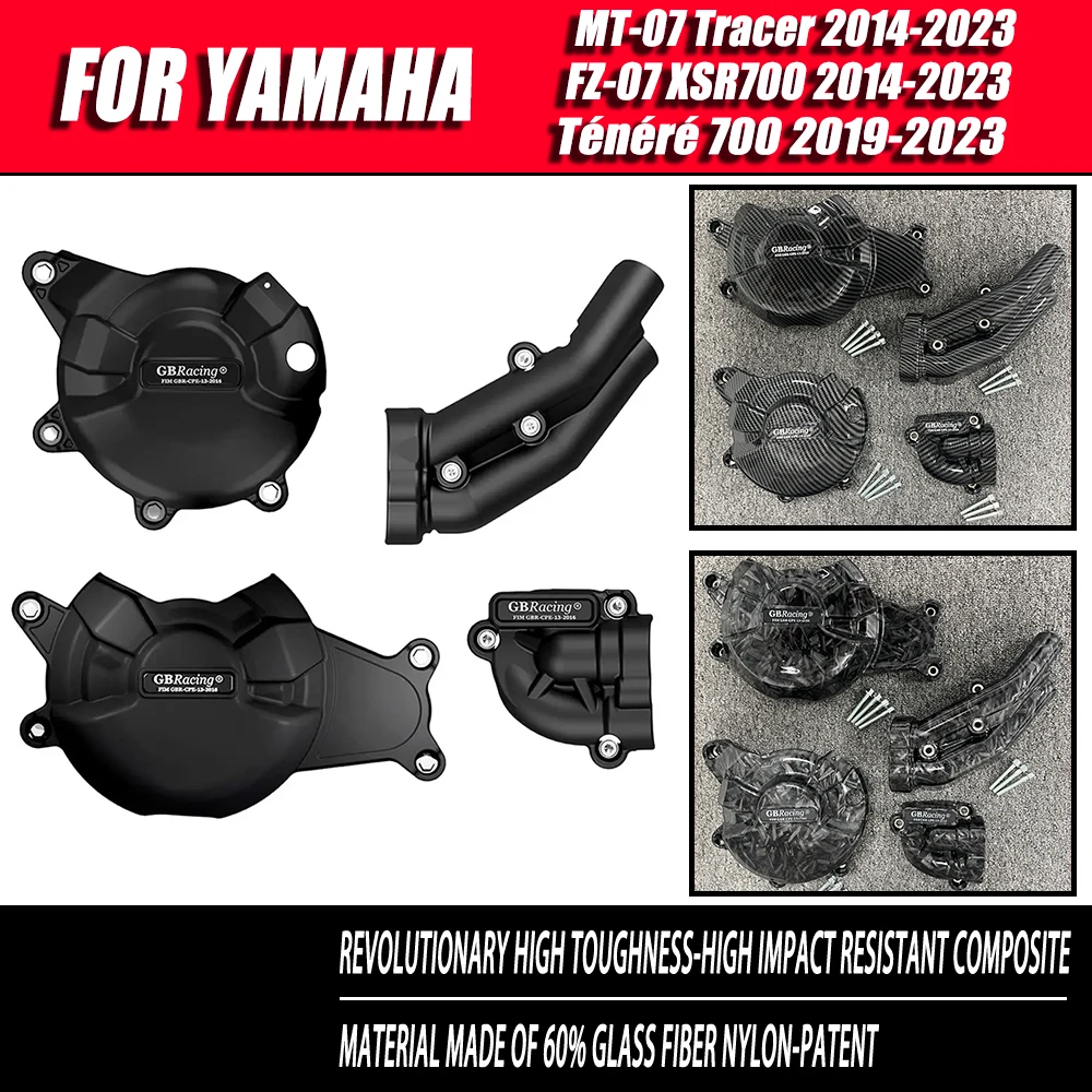 Engine Protective Cover For YAMAHA MT07 FZ07 SXR700 2014-2023 MT-07 TRACER 2014-2023 Tenere 700 2019 2020 2021 2022 2023 