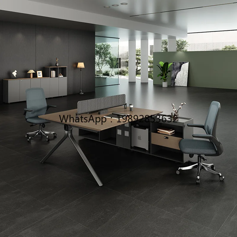 LYY High-End Staff Desk Modern Office Employee Customizable Workstation Simple Office Desk and Chair Set