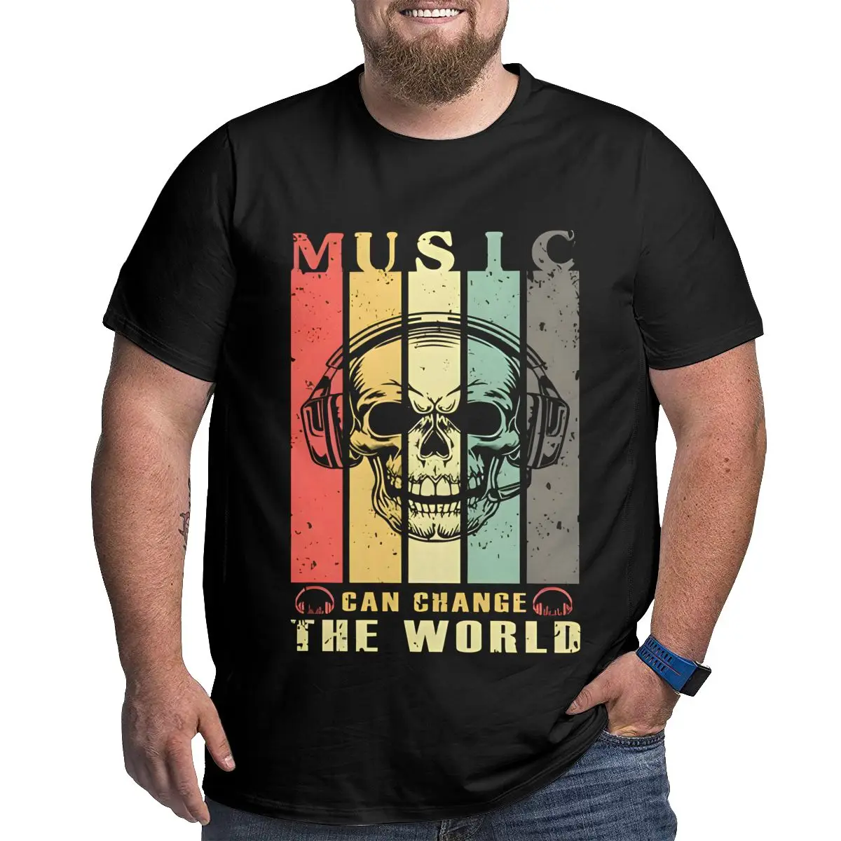 

Music Festival Novelty T-shirts for Big and Tall Man Plus Size T Shirts Cotton Classic Short Sleeve Top Tees 1X-6X